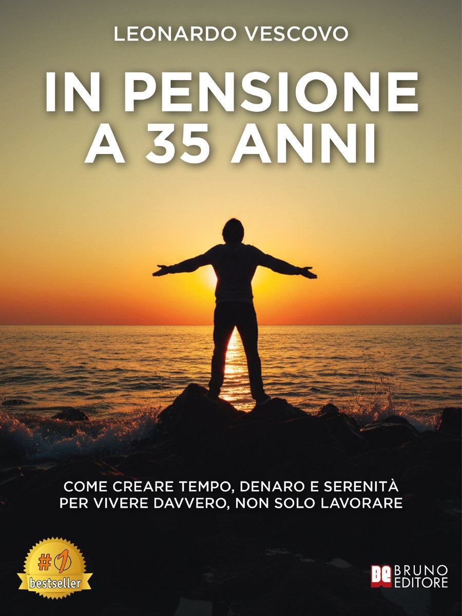 Copertina del libro In pensione a 35 anni con il bollino Bestseller